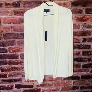 New NWT Premise Citrine Green Open Front Cardigan Sweater Women's Size Medium